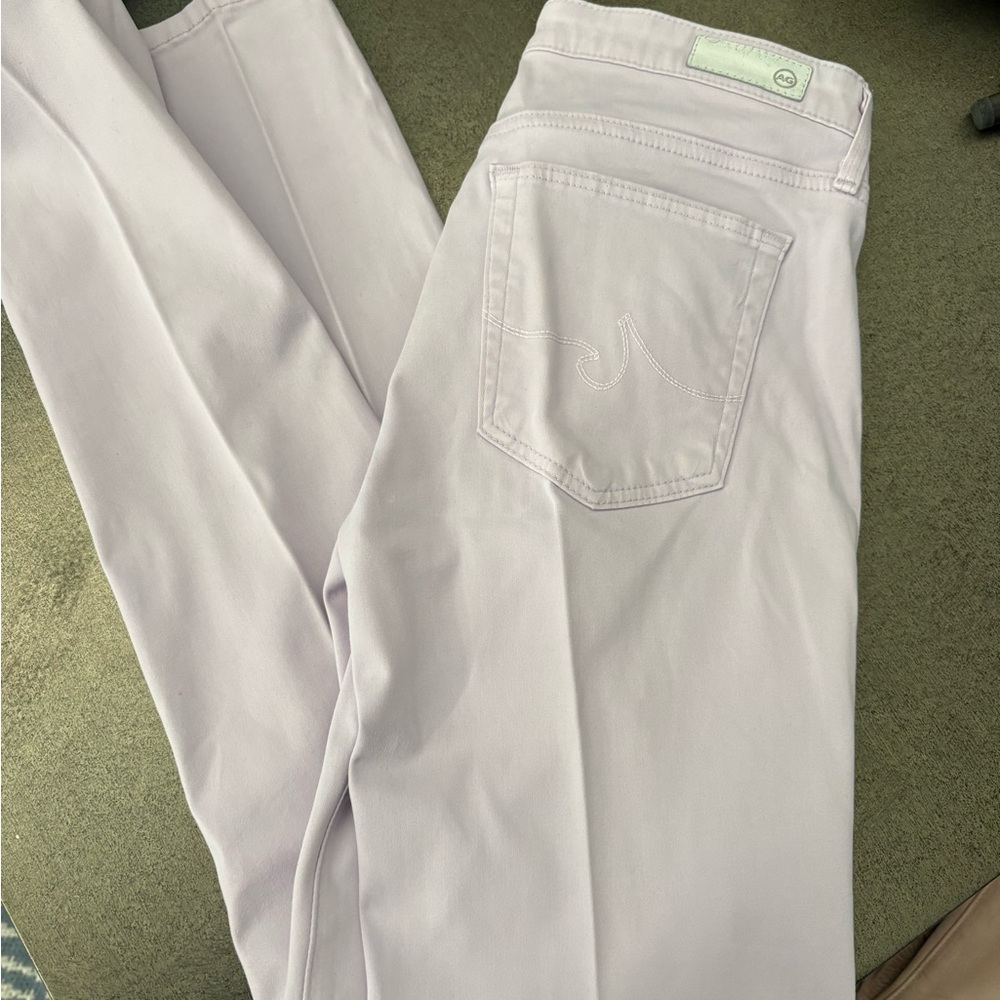 AG Adriano Goldschmied Light Purple Skinny Jeans